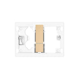 Pulsador de placa accionamiento descarga dual para panel frontal PS4 Roca