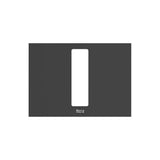 Panel frontal para pulsadores PS4 doble negro mate 20x14 cm Roca