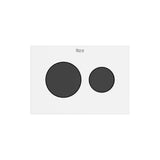 Dual Flush Button for Concealed Cistern Titanium Duplo 189x3x130mm Black Roca