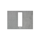 Plaque frontale pour boutons PS4 double 20,2 x 14,5 cm finition béton compatible système Duplo S Roca
