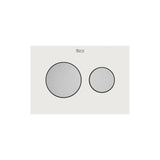 Panel frontal para pulsadores 2 botones porcelana blanca 20x0.3x14.5 cm Roca