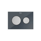 Panel frontal para pulsadores 2 botones color antracita 202x3x145 mm Roca