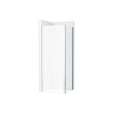 Paroi fixe de douche 70 x 200 cm verre transparent 6 mm profil argent brillant compatible Ura Roca