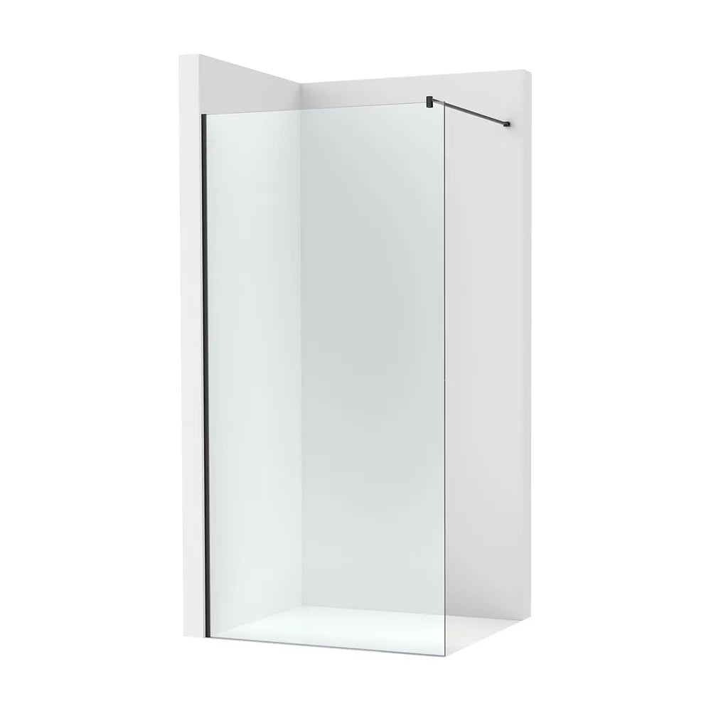 Hoja fija ducha cristal transparente perfil plata brillo 100x200 cm Roca - Vista 2