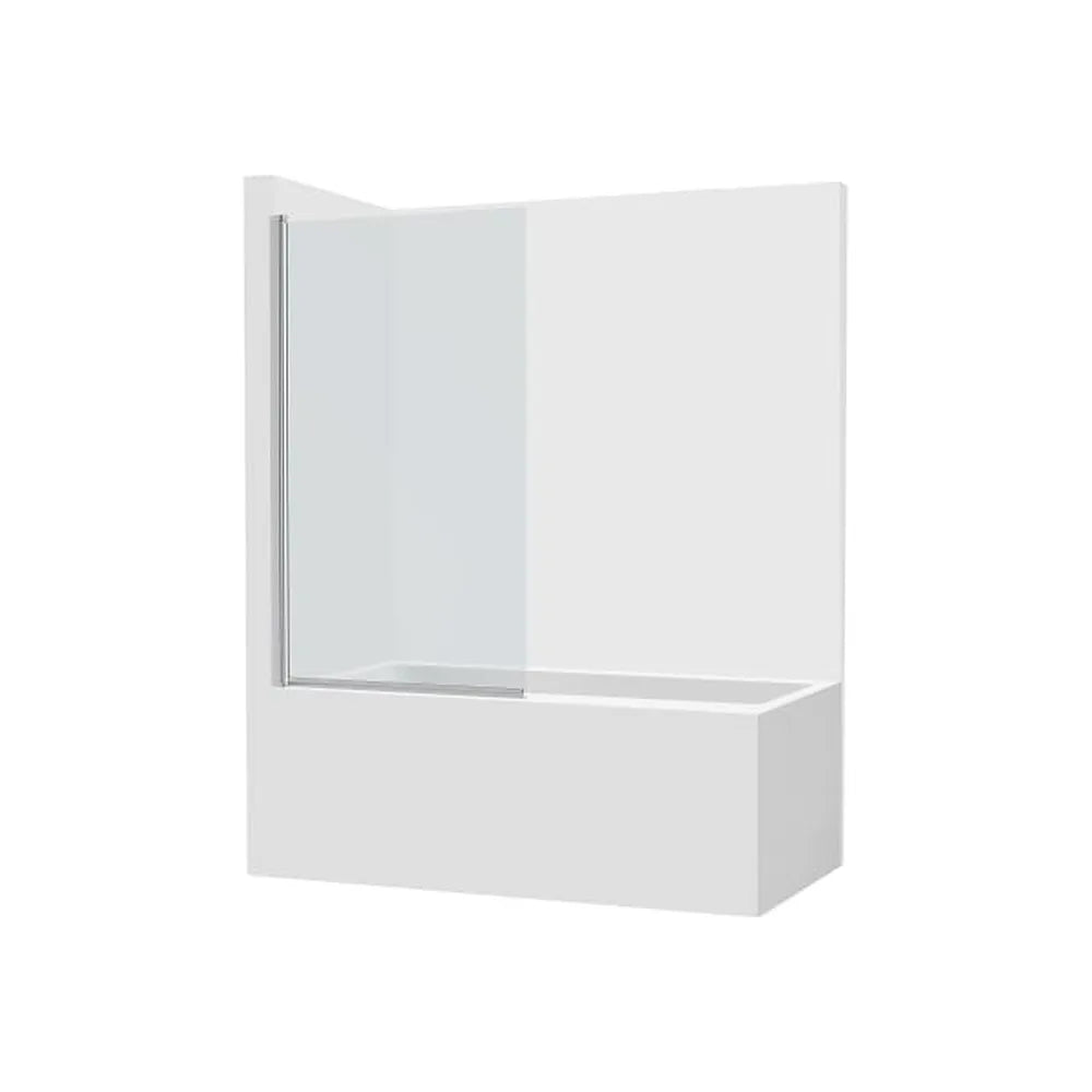 Hoja batiente para bañera cristal transparente perfil plata brillo 85x150 cm Roca - Vista 1