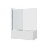 Hoja batiente para bañera cristal transparente perfil plata brillo 85x150 cm Roca