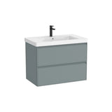 Mueble Base Suspendido with Basin Cuadrado Fineceramic 80x46x62cm Roca