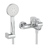 Grifería Exterior Mixer Tap con Inversor Automático y Ducha de Mano Cromado Stella 29.5x19.8x11.5cm Roca