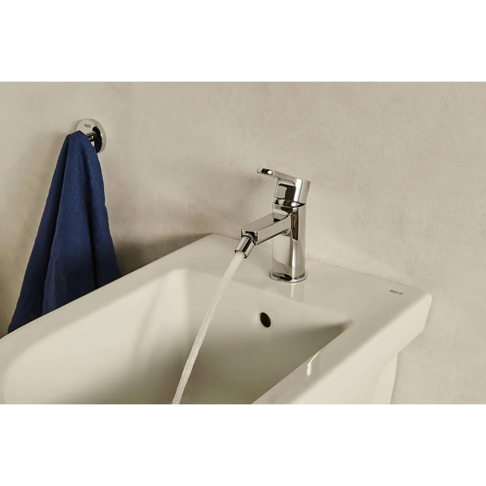 Grifería para bidé con desagüe automático cromado 345x170x70 mm Roca - Vista 2