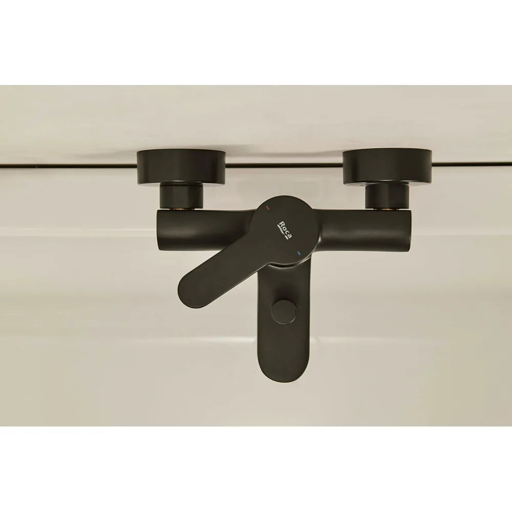 Grifería Exterior Monomando para Baño Ducha con Inversor Automático Stella Negro Mate Roca - Vista 4