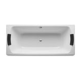 Bañera Rectangular de Acero Esmaltado Roca 170x75 cm Blanca