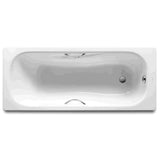 Baignoire en Acier Émaillé Rectangulaire Roca Princess 160x70 cm Blanche