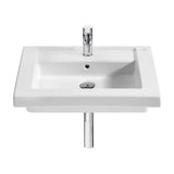 Lavabo con Conjunto de Fijaciones Prisma 60 cm White Roca