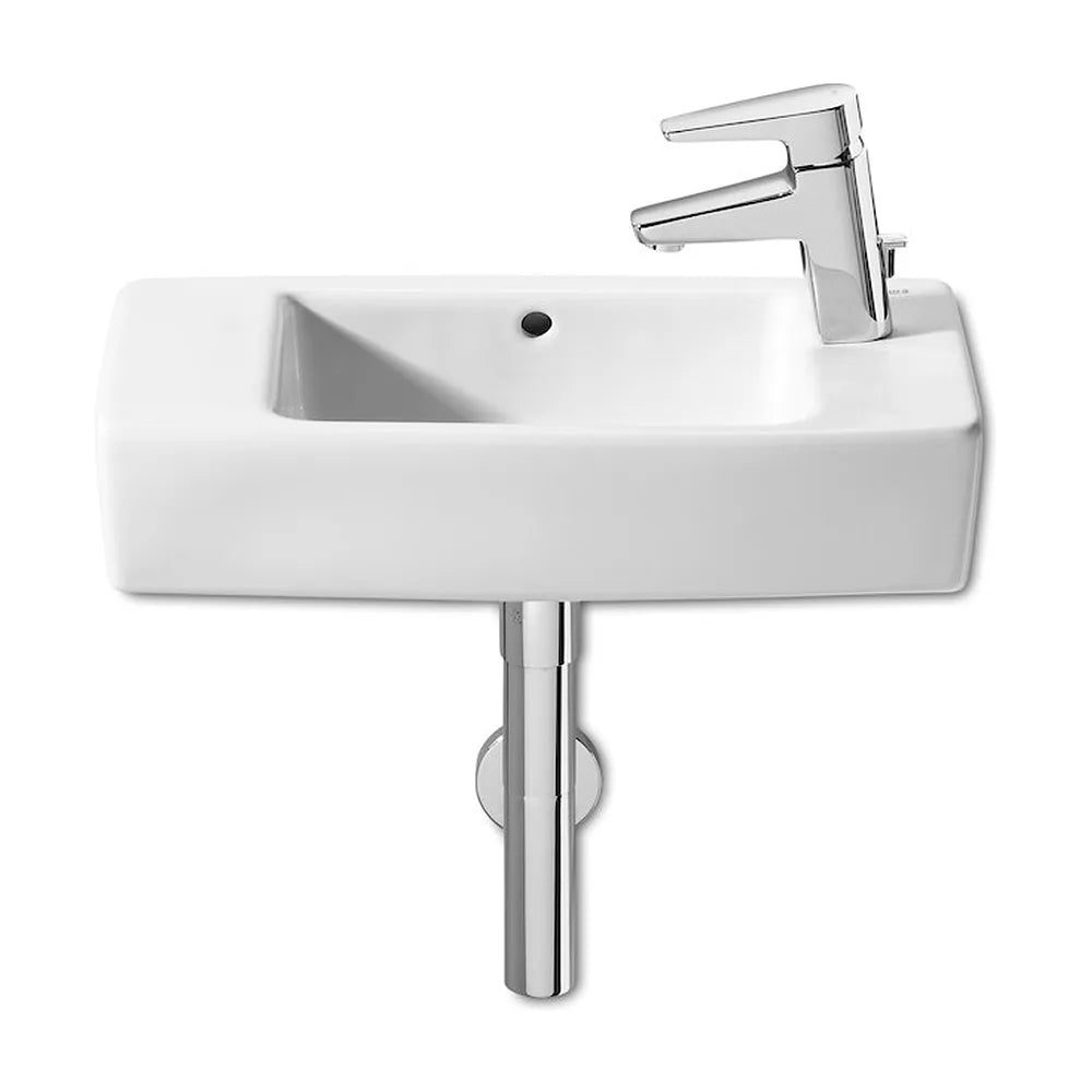 Lavabo para cuarto de baño de 50 cm fabricado en porcelana de color blanco Hall Roca - Vista 1