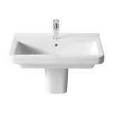 Lavabo con Semipedestal Dama 65 cm White Roca