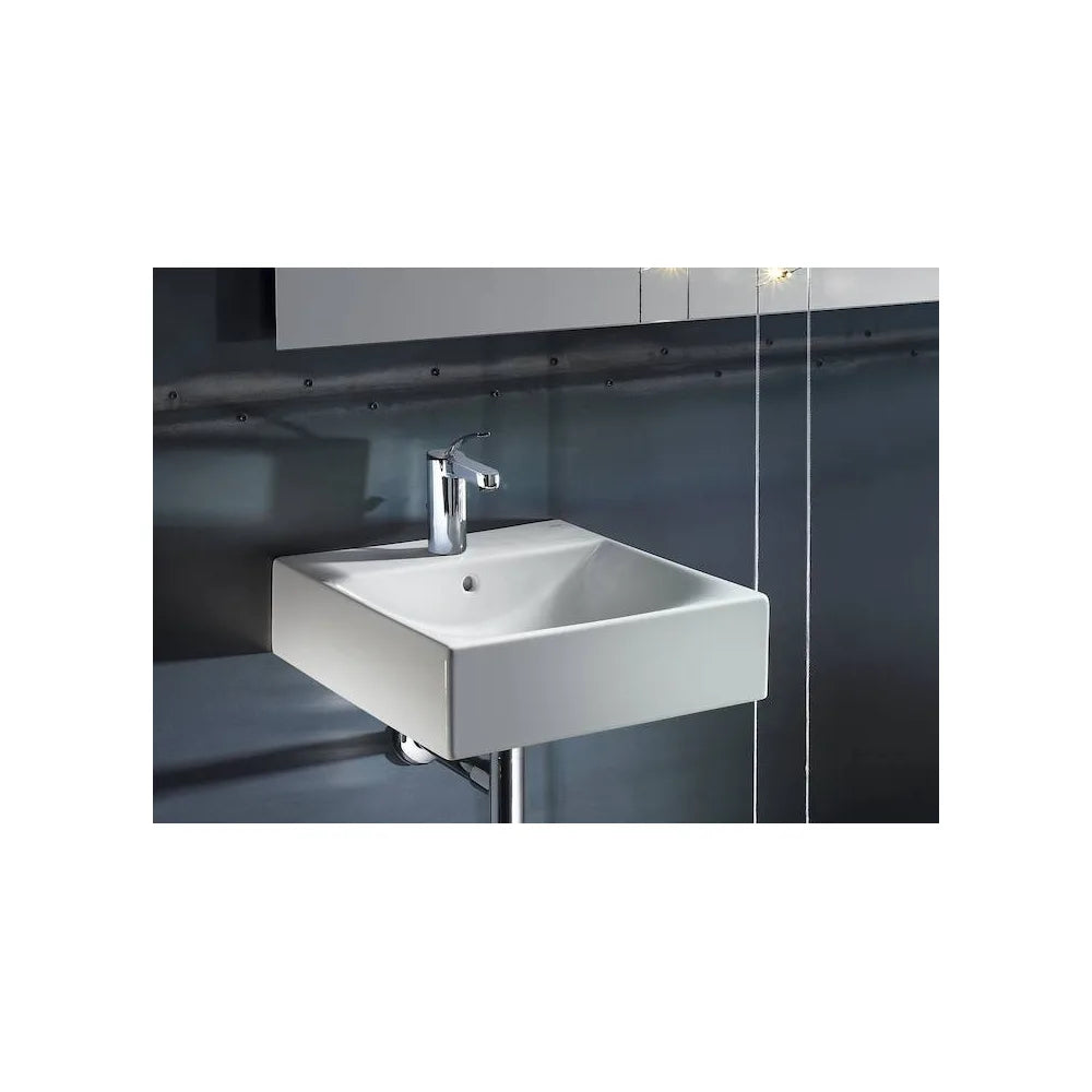 Lavabo para instalación sobre encimera de 60 cm fabricado en porcelana de color blanco Diverta Roca - Vista 2