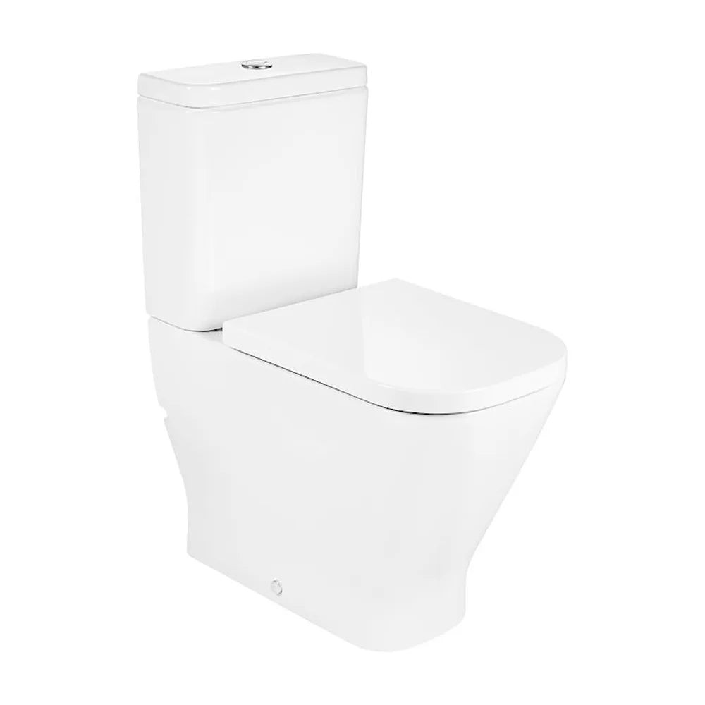 Conjunto de inodoro completo para movilidad reducida de altura confort Rimless The Gap Square ROCA - Vista 1