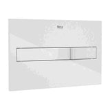 Placa de accionamiento para cisterna de doble descarga con dos pulsadores PL2 Dual Blanca Roca