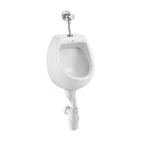 Pack urinol recomendado para espaços públicos de 30 cm fabricado em porcelana de cor branca Mini Roca