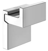 Cabide para instalação em parede de 4 cm fabricado em metal com acabamento brilhante Rubik Roca