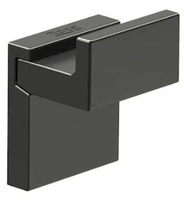 Percha para instalación a mural de 4 cm fabricada en metal con acabado de brillo Rubik Roca - Vista 3