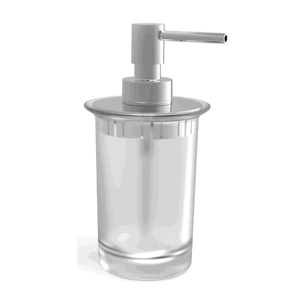 Dosificador de Jabón para Encimera Metal y Cristal Mate Twin 7,6 cm Roca - Vista 1