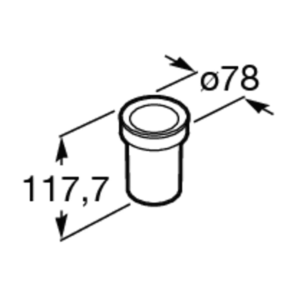 Vaso Portacepillos de Encimera Cristal Twin 7,8 cm Roca - Vista 2