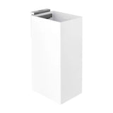 Portavaso y vaso para instalación en pared de 5,5 cm de color blanco Rubik Roca