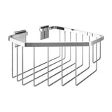 Contenedor para rincón de 17,5 cm fabricado en metal con acabado de brillo Rubik Roca