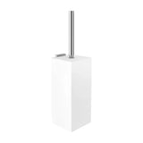 Escobillero fijo de pared para cuarto de baño de 8,6 cm de color blanco Rubik Roca