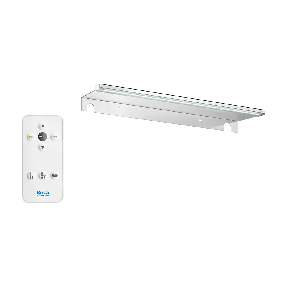 Aplique LED para espejo de 28 cm fabricado en metal con acabado brillante Smartlight Roca - Vista 1