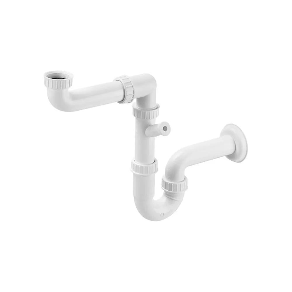 Fregadero con una cubeta de 70 cm fabricado en gres con acabado en color blanco Lugano Roca - Vista 6