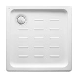 Plato de ducha cuadrado con fondo antideslizante de 75 cm fabricado en acrílico Easy Roca