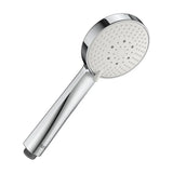 Ducha de mano de tres funciones con rociador redondo de 10 cm con acabado cromado Stella Roca