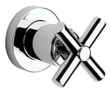 Llave de paso con codo de salida de 1/2" con índice de frío para instalación a mural F Loft Roca