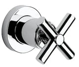 Llave de Paso con Codo de Salida de 1/2" con Índice de Caliente para Instalación a Mural C Loft Roca