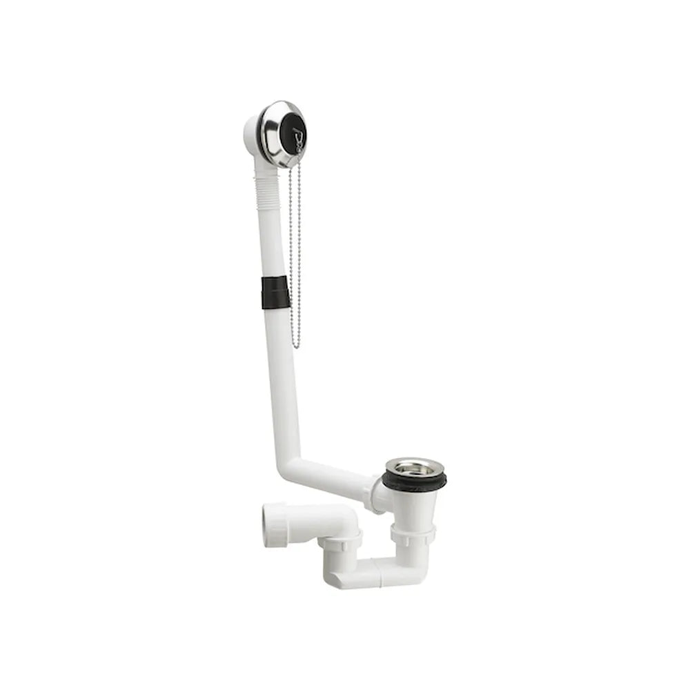 Conjunto de desagüe con cadenilla con sifón y rebosadero apto para bañera Aqua Roca - Vista 1