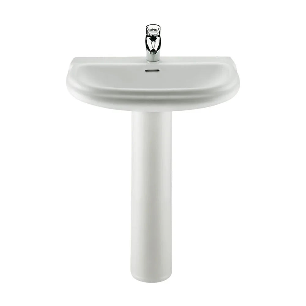Pedestal para lavabo de 17 cm fabricado en porcelana de color blanco Dama Retro Roca - Vista 2