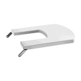Abattant de bidet de forme carrée en matériau antibactérien de couleur blanche Hall Roca