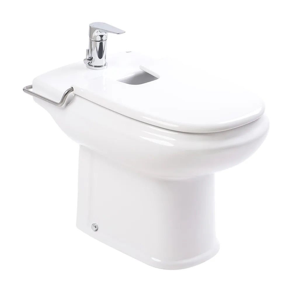 Tapa de forma redonda para bidet fabricada en material antibacteriano Dama Retro Roca - Vista 2