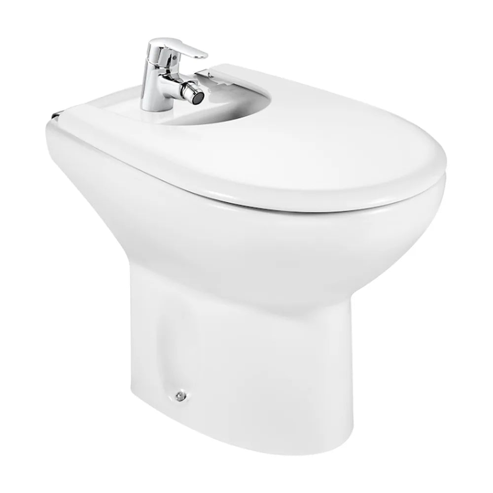 Tapa de forma redonda para bidet fabricada en material antibacteriano Victoria Roca - Vista 2