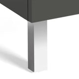 Conjunto de patas opcionales diseñado para muebles de 14 cm con acabado en cromo Anima Roca