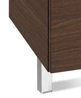 Ensemble Salle de Bain Family Victoria-N 120 cm Wengé Six Tiroirs, Double Vasque, Miroir et Appliques LED Roca