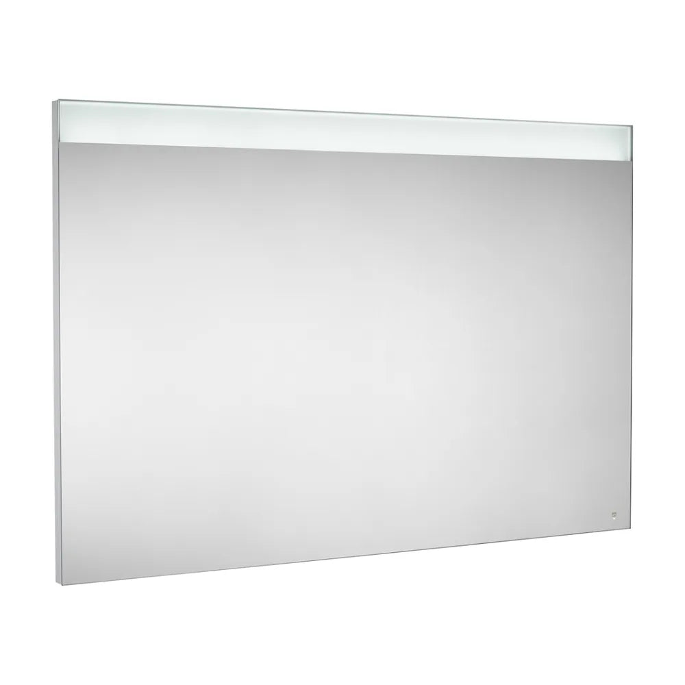 Mueble con doble lavabo y espejo elaborado en aglomerado de baño de 120 cm de color fresno Prisma Roca - Vista 3