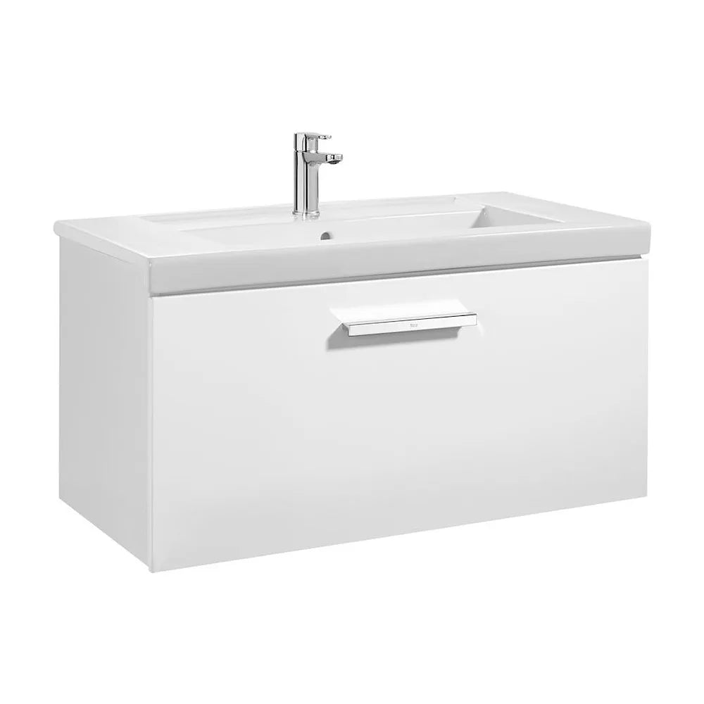 Conjunto de Baño para Instalación Suspendida Unik de 80 cm Colección Prisma Blanco Brillo Roca - Vista 1