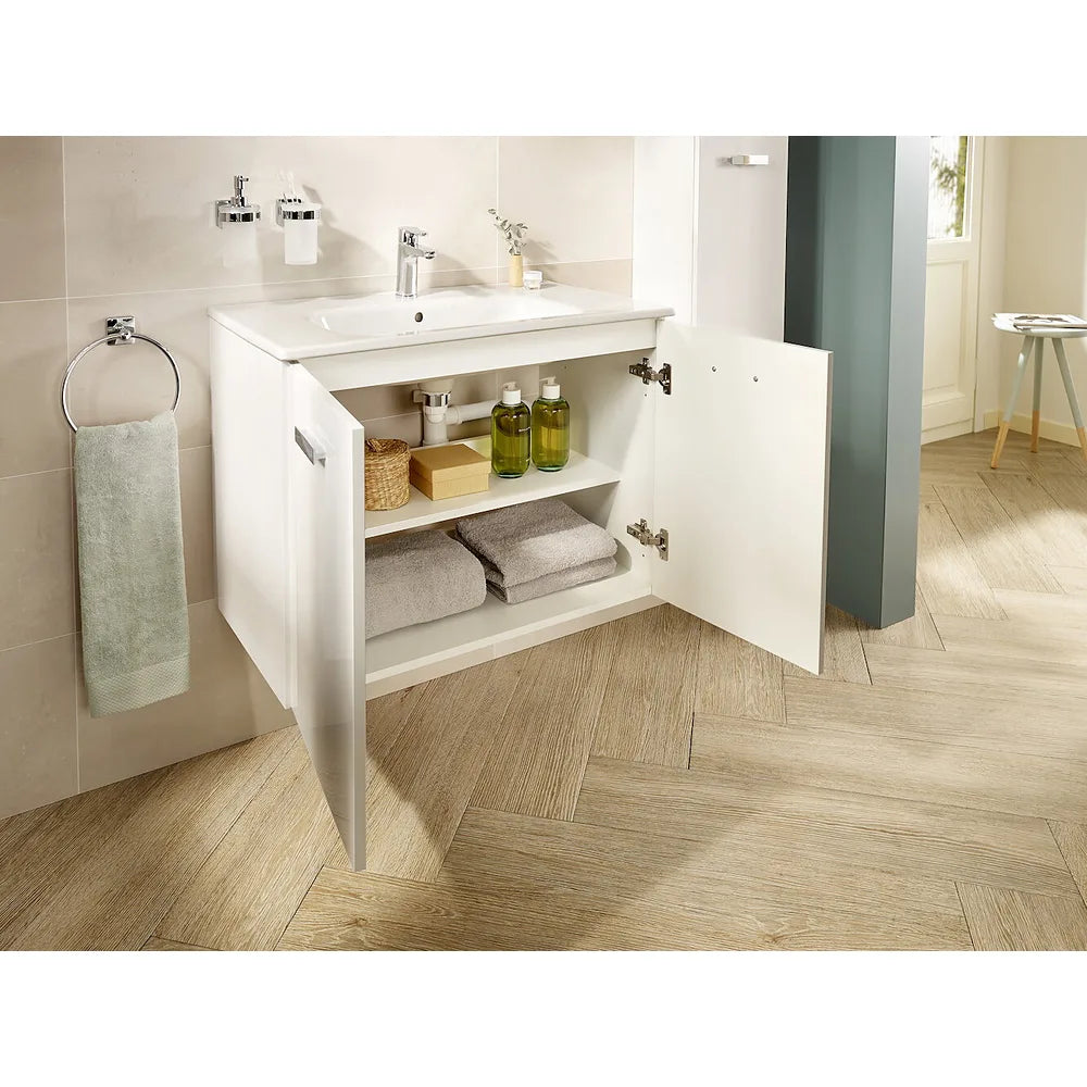 Mueble de Baño con Lavabo y 2 Puertas Basic de 80 cm Colección Victoria Blanco Roca - Vista 3