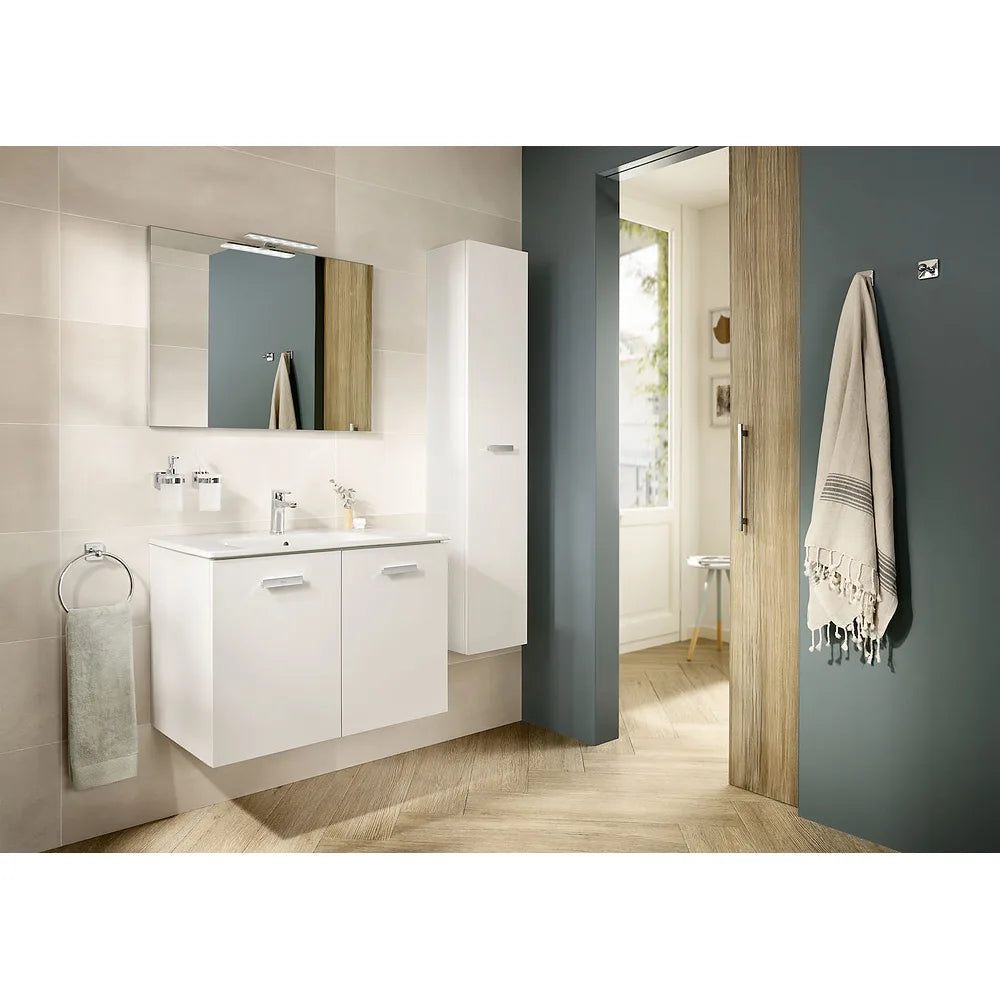 Mueble de Baño con Lavabo y 2 Puertas Basic de 80 cm Colección Victoria Blanco Roca - Vista 2