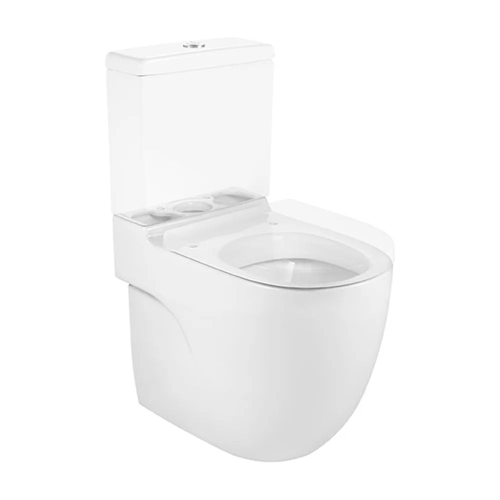 Taza de altura confort de 36 cm fabricada en porcelana de color blanco Meridian Roca - Vista 1