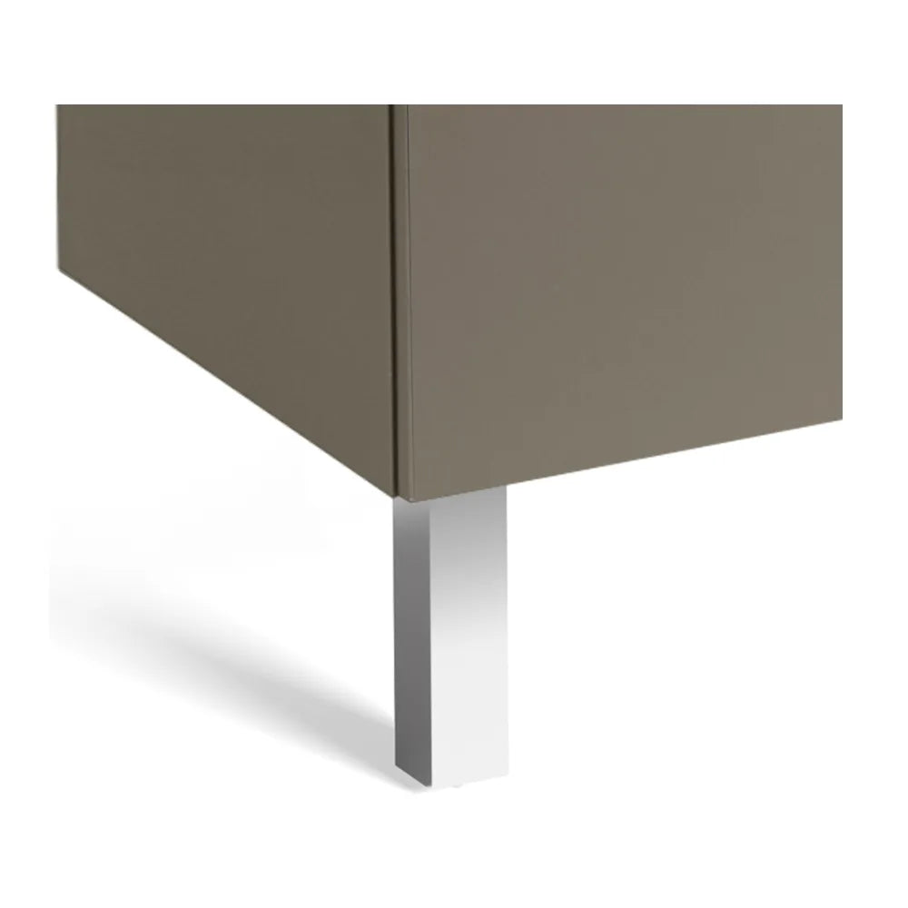 Mueble de baño con lavabo derecho y 2 cajones de 110 cm de ancho color gris antracita Prisma Roca - Vista 7
