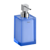 Doseador de bancada para casa de banho de 7 cm de cor azul com acabamento mate Ice Roca